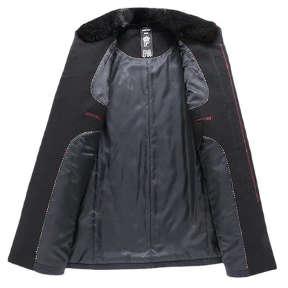 Stand Collar Woolen Coat WEM Support (www.WEM.support)