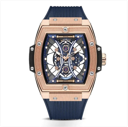 Men's Tonneau Silicone Strap Luminous Sports Watch WEM Support (www.WEM.support)