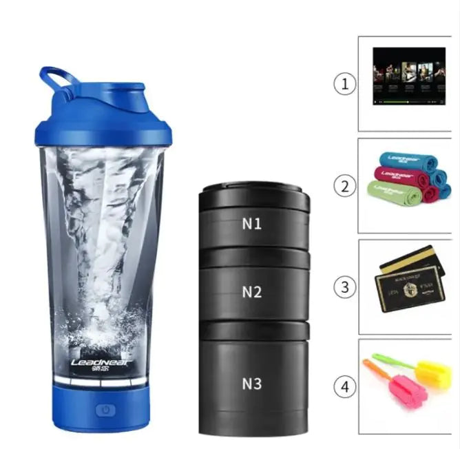 Shaking Cup Protein Fitness Portable Exercise WEM Support (www.WEM.support)
