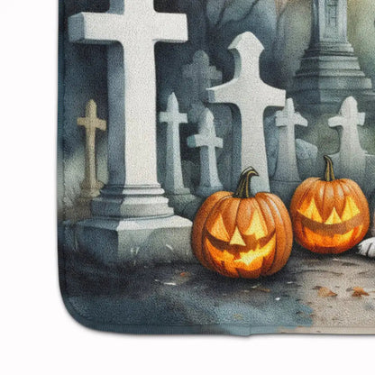 Boxer Spooky Halloween Memory Foam Kitchen Mat WEM Support (www.WEM.support)