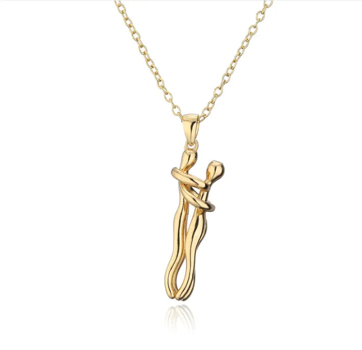 Affectionate Hug Pendant Necklace