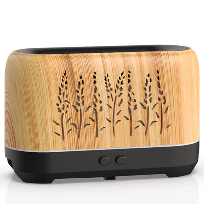 200ml Wood Grain Lavender Aroma Diffuser WEM Support (www.WEM.support)