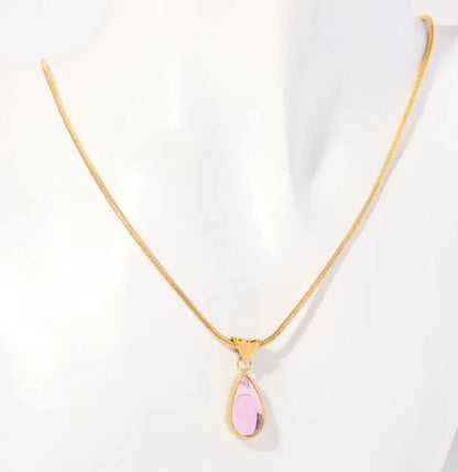 Blue Ocean Water Drop Necklace WEM Support (www.WEM.support)