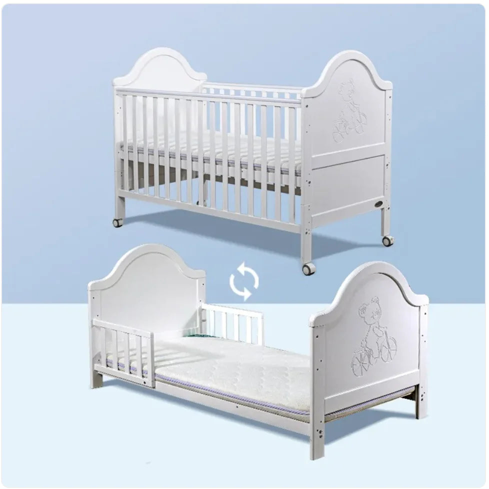 Multi-Function Pine Baby Bed WEM Support (www.WEM.support)