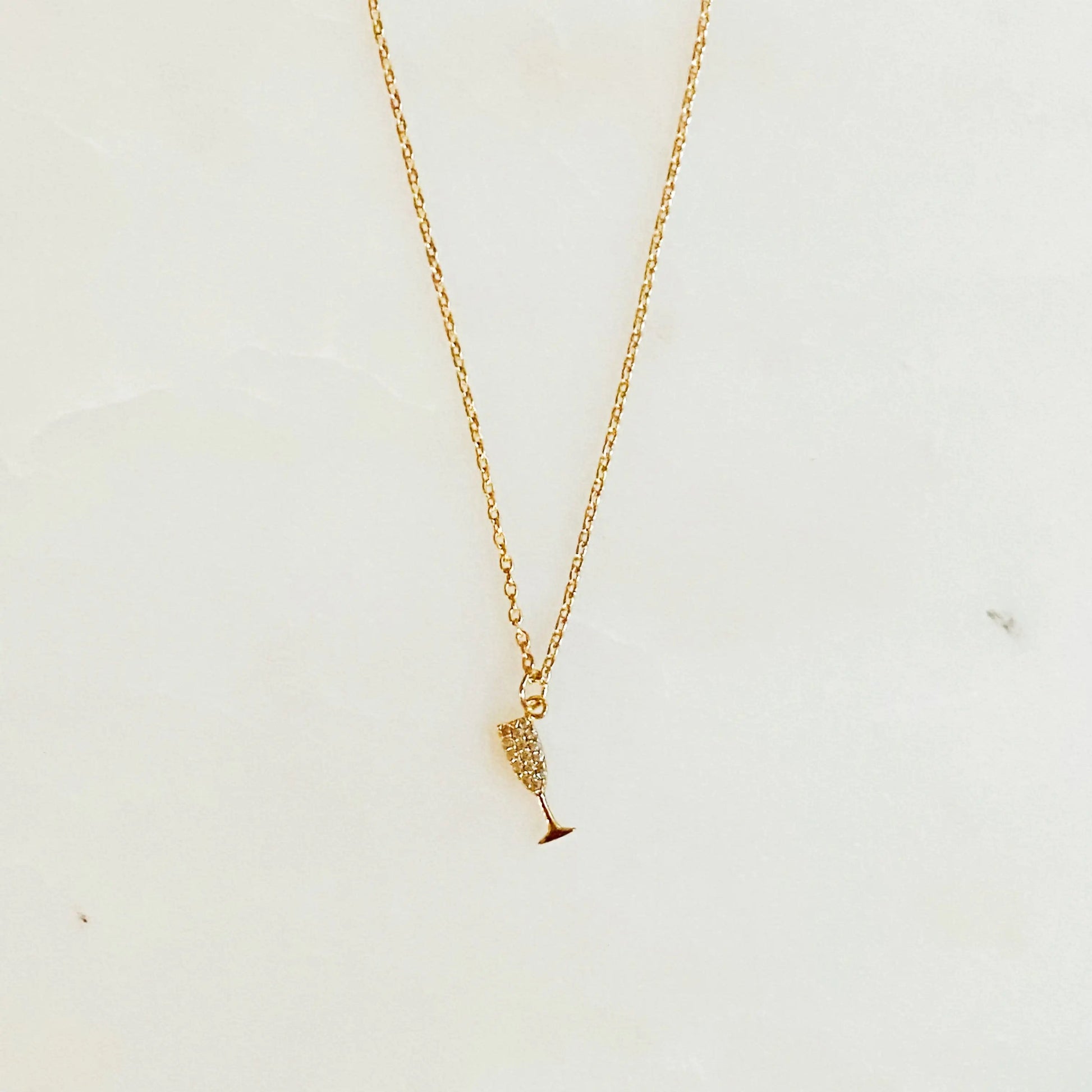 Cheers To Happily Ever After Necklace WEM Support (www.WEM.support)