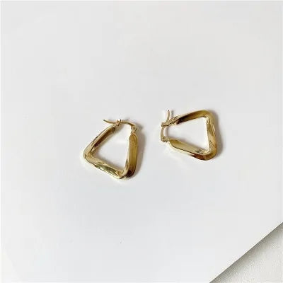 Geometric Hollow Triangle Earrings WEM Support (www.WEM.support)