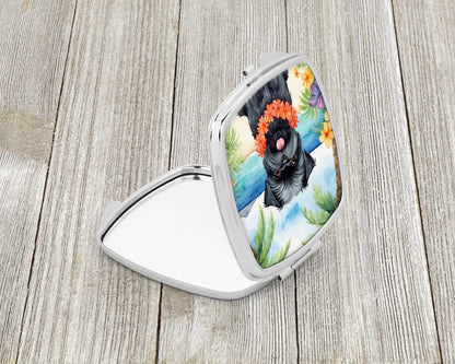 Affenpinscher Luau Compact Mirror WEM Support (www.WEM.support)