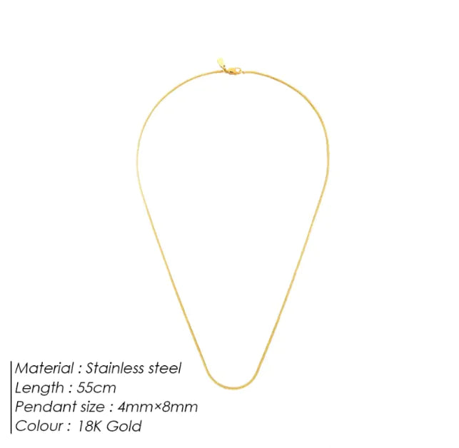 Men's Hip Hop Square Chain Necklace HejK.com