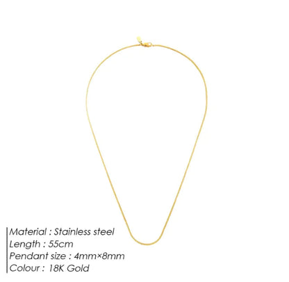 Men's Hip Hop Square Chain Necklace HejK.com