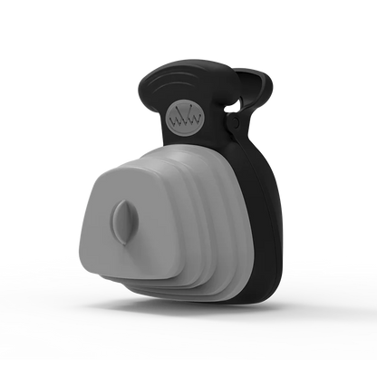 Pet Dog Poop Bag Dispenser with Foldable Poop Scoop WEM Support (www.WEM.support)