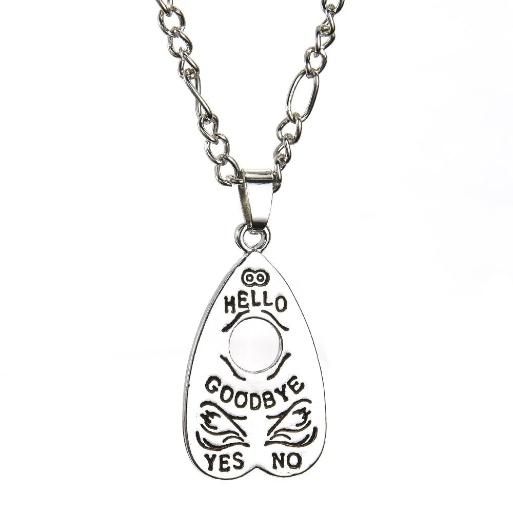 Ouija Pendant Chain Necklace WEM Support (www.WEM.support)