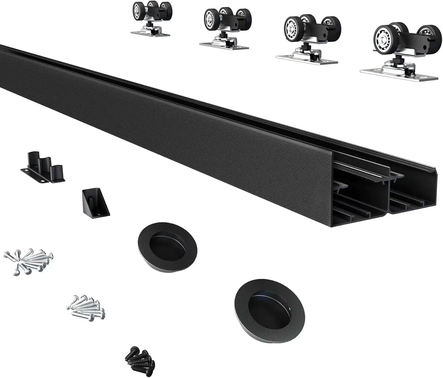 Sturdy Aluminum Bypass Closet Door Tracks WEM Support (www.WEM.support)