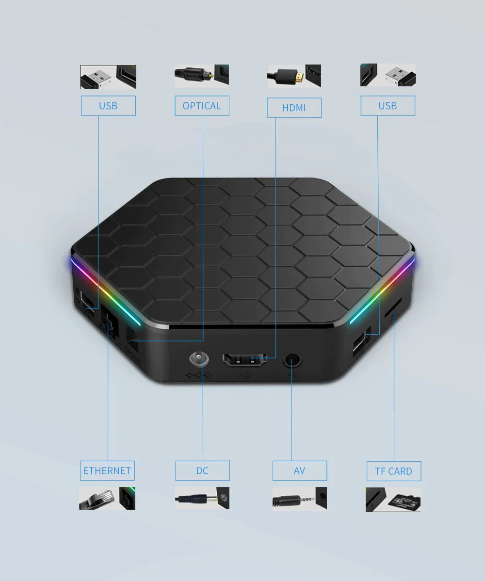 2023 Upgraded T95Z Plus Smart Android 12.0 TV Box Quad Core 6K HD Stream Player WEM Support (www.WEM.support)