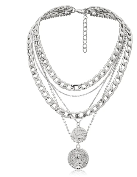 Electroplated Zinc Alloy Necklace Set HejK.com