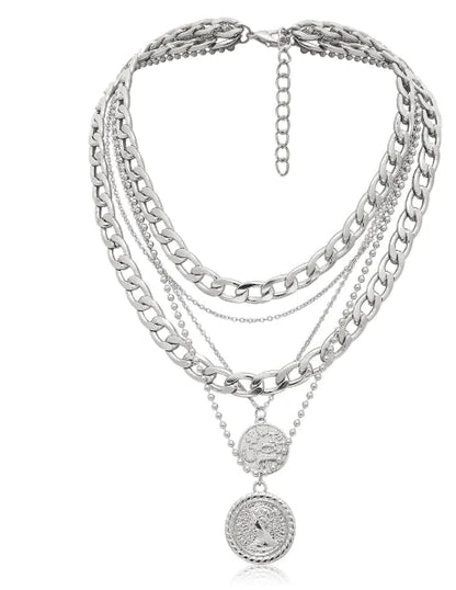 Electroplated Zinc Alloy Necklace Set HejK.com