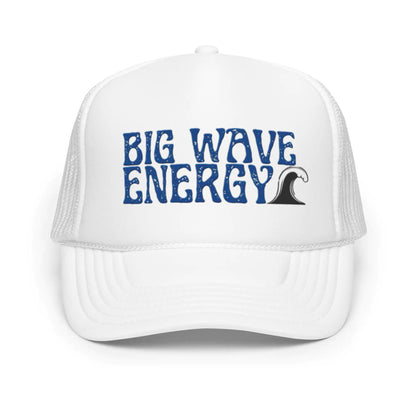Big Wave Energy Foam Trucker Hat WEM Support (www.WEM.support)