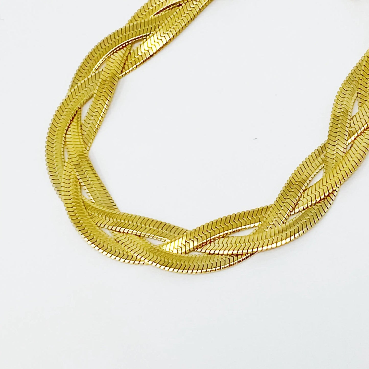 Braided Herringbone Chain Bracelet WEM Support (www.WEM.support)
