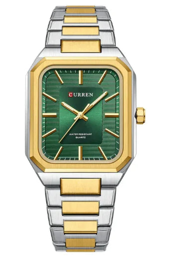 Men's Steel Band Square Quartz Watch WEM Support (www.WEM.support)