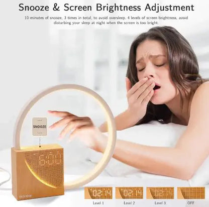 Bedside Lamp With Alarm Clock WEM Support (www.WEM.support)