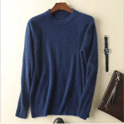Thick Cashmere Round Neck Sweater WEM Support (www.WEM.support)