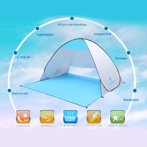 Automatisches Einfach-Aufbau Outdoor Zelt WEM Support (www.WEM.support)