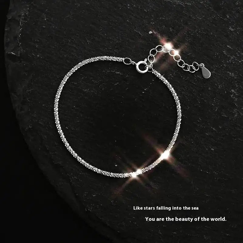 Starry Bracelet Sparkling Cauliflower Anklet Design Sense WEM Support (www.WEM.support)