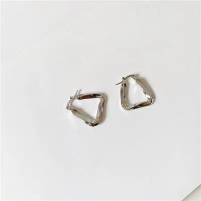 Geometric Hollow Triangle Earrings WEM Support (www.WEM.support)