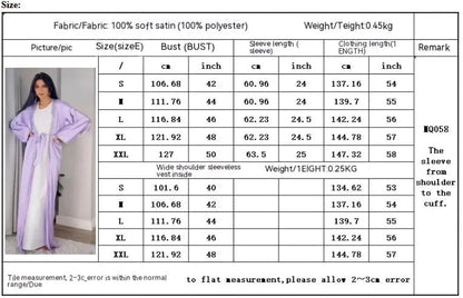 Rhinestone Dress Fashion Satin Soft Shawl Waist-tight Robe WEM Support (www.WEM.support)