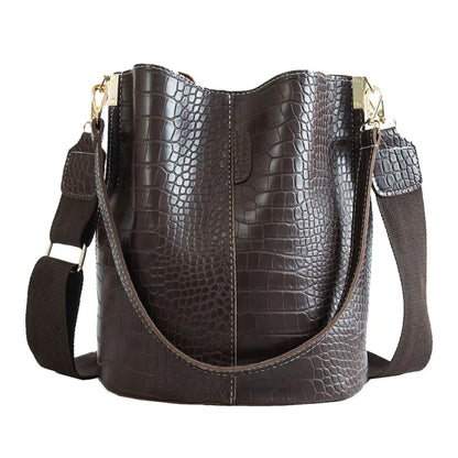Blake Shoulder Bag -Chocolate Croc HejK.com Marketplace LLC