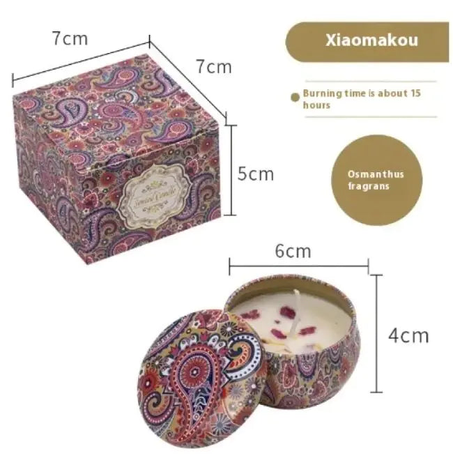 Dried Flower Fragrance Candle Flower Fragrance Incense Candle WEM Support (www.WEM.support)
