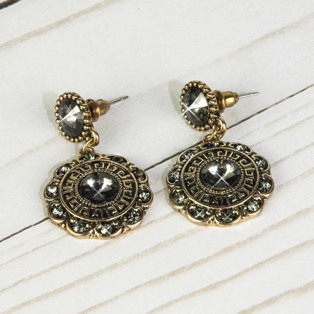 Bloom Earrings-Charcoal WEM Support (www.WEM.support)
