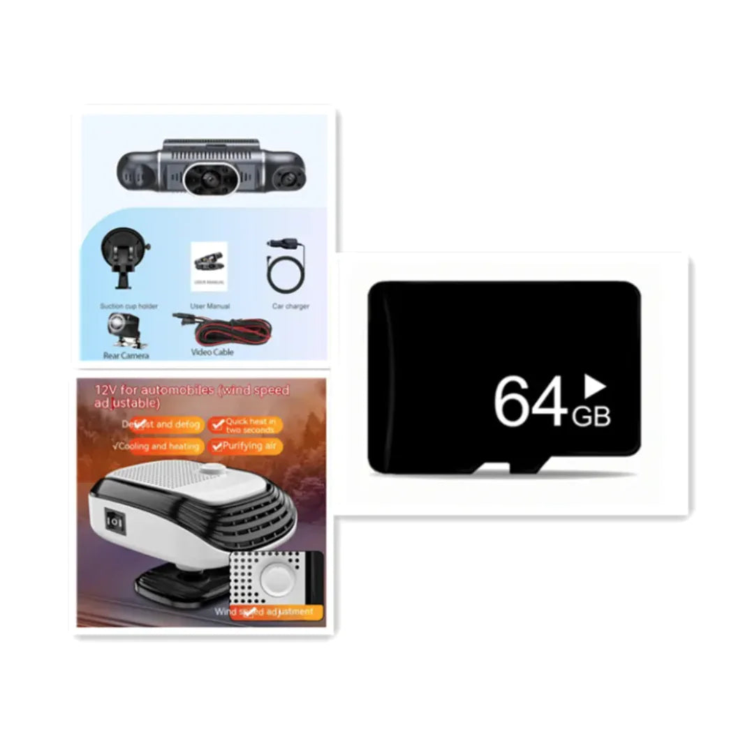 4-Way WiFi Driving Recorder WEM Support (www.WEM.support)