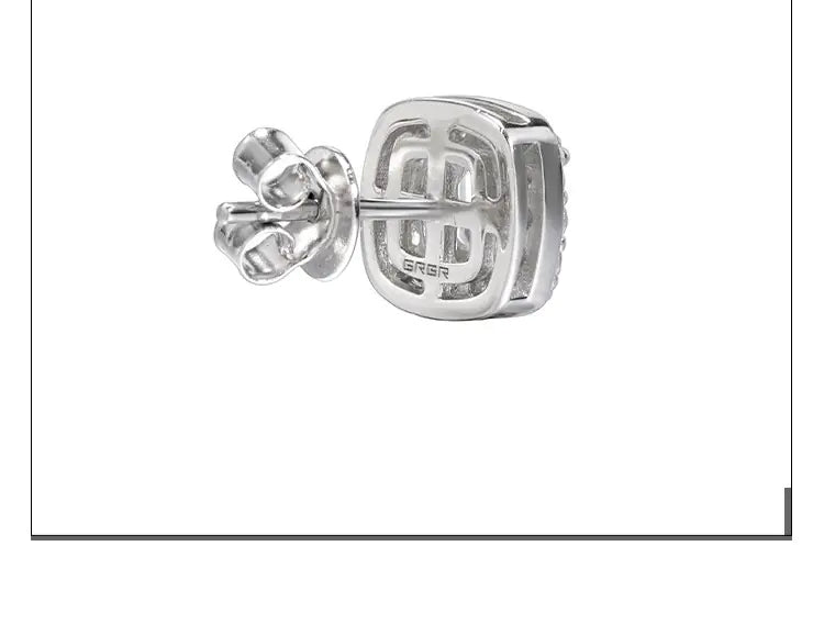 Sterling Silver S925 Diamond Rock Candy Stud Earrings WEM Support (www.WEM.support)