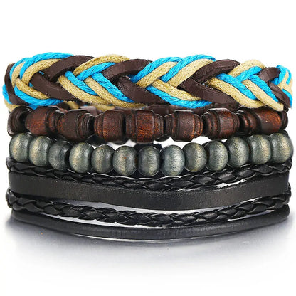 Multilayer Leather Bracelet WEM Support (www.WEM.support)