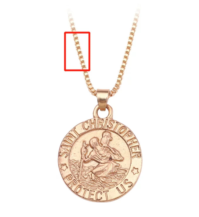 Saint Christopher Necklace WEM Support (www.WEM.support)