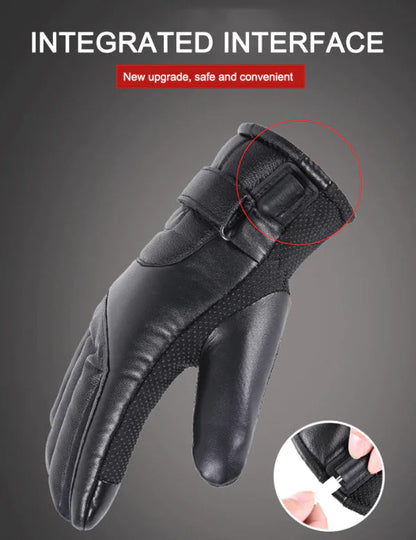 Electric USB Heated Gloves Winter Warming Thermal Ski Snow Hand Warm Windproof WEM Support (www.WEM.support)