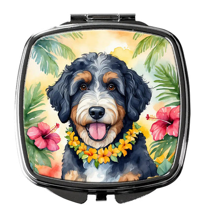 Bernedoodle Luau Compact Mirror WEM Support (www.WEM.support)
