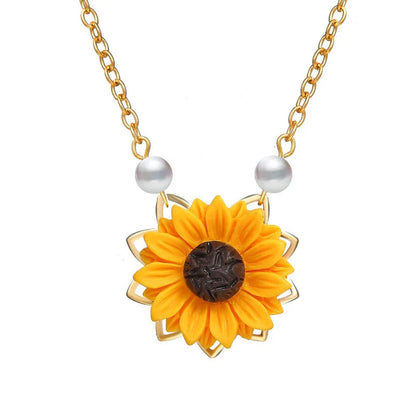Sunflower - You Are My Sunshine Necklace WEM Support (www.WEM.support)