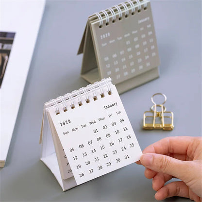Solid Color Small Desk Calendar WEM Support (www.WEM.support)