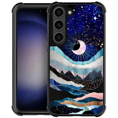 Case Compatible with Samsung Galaxy Z Fold 2 5G Case,Stained Glass Purple Flower Four Airbag Case for Galaxy Z Fold 2 5G,Christmas Drop Protection Case for Samsung Galaxy Z Fold 2 5G