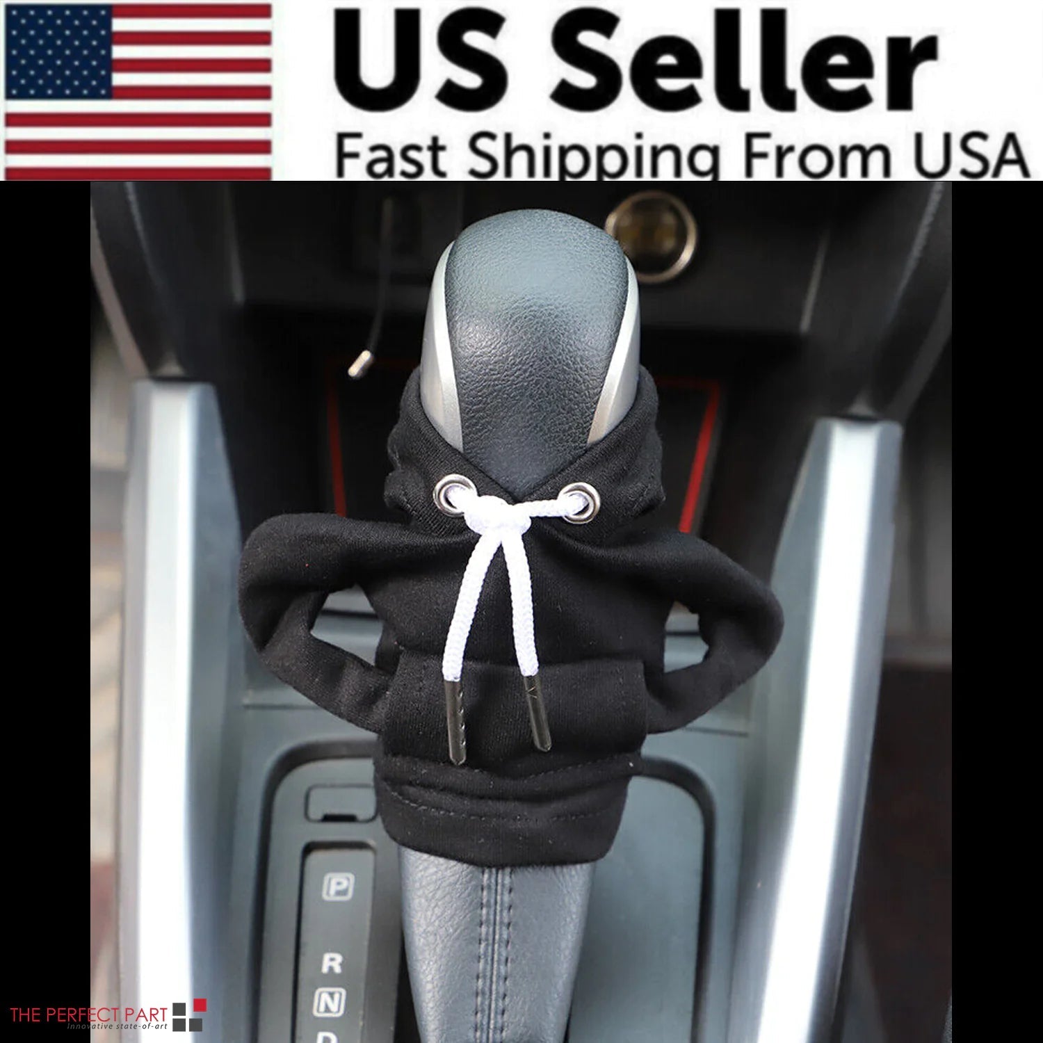 Car Gear Shift Cover Mini Hoodie Gear Shift Cover for Car Shifter Interior Trim WEM Support (www.WEM.support)