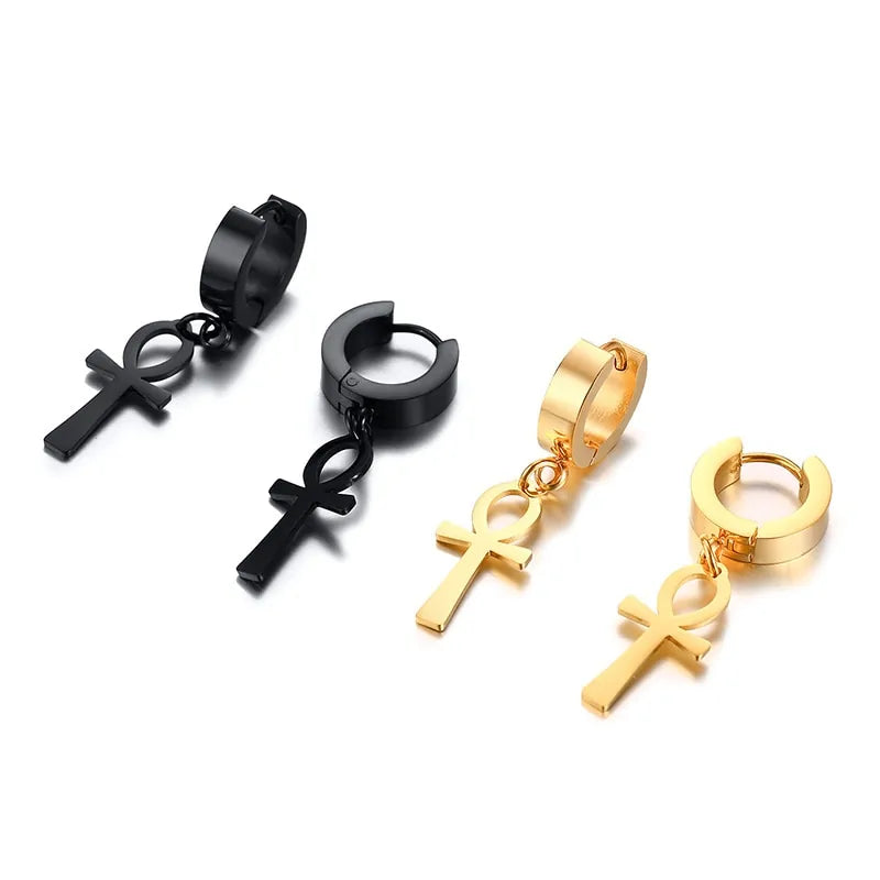 Stainless Steel Egyptian Queen Ankara Earing WEM Support (www.WEM.support)