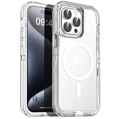 AICase Crystal Clear iPhone 14 Magnetic Case Compatible with MagSafe[Not Yellowing] Transparent Slim Shockproof Protective Phone Case 6.1 inch 2022