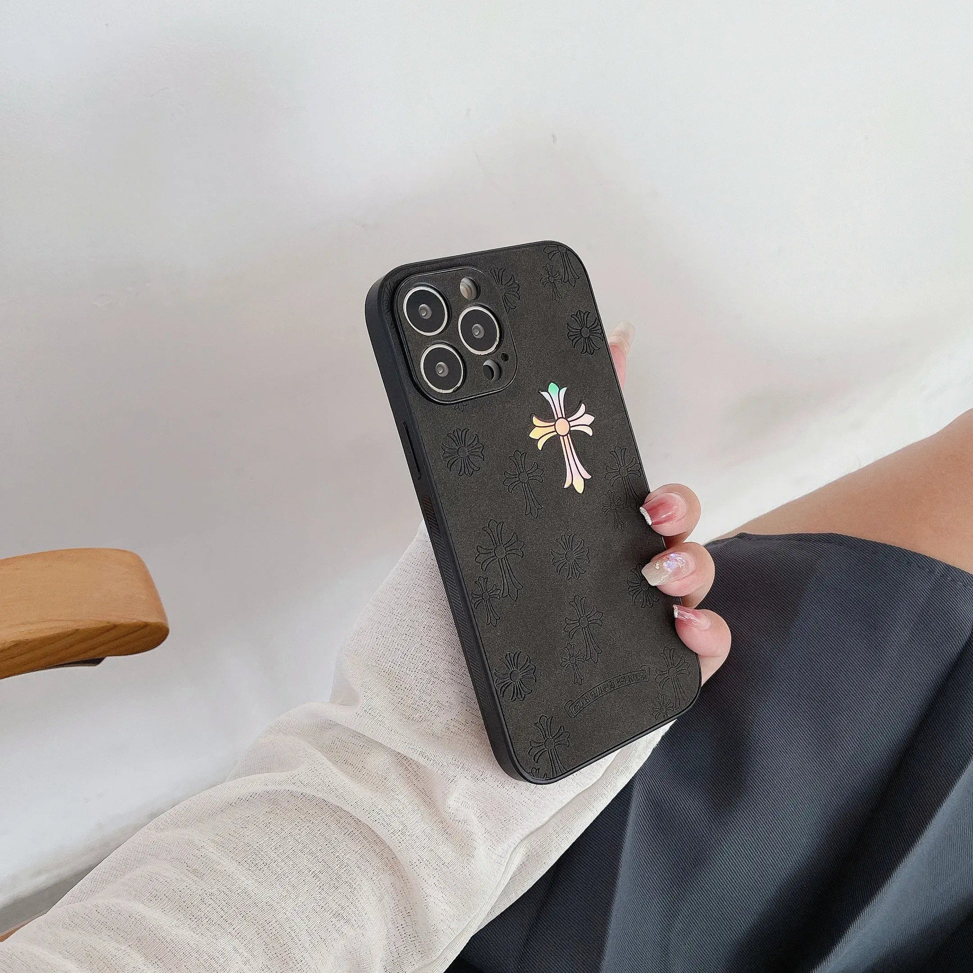 Vintage Leather Laser Pattern WEM Support (www.WEM.support)