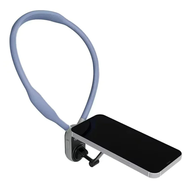 Silicone Phone Magnetic Neck Mount Quick Release Hold For Phone Magsafe Magnetic Suction Cell Phone Neck Hanging Bracket WEM Support (www.WEM.support)