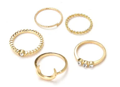 Moon Geometric Joint Rings Set WEM Support (www.WEM.support)