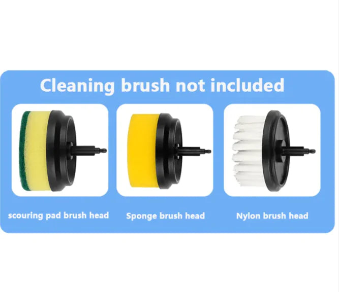 PowerScrub Electric Cleaning Brush - Multifunctional Scouring Pad WEM Support (www.WEM.support)