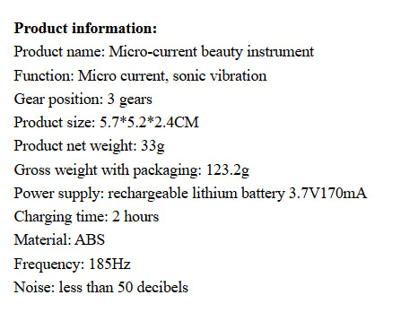 Portable Facial Micro-current Beauty Massager