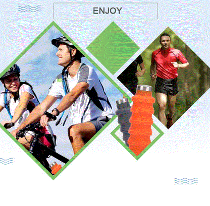 Faltbare Wasserflasche WEM Support (www.WEM.support)