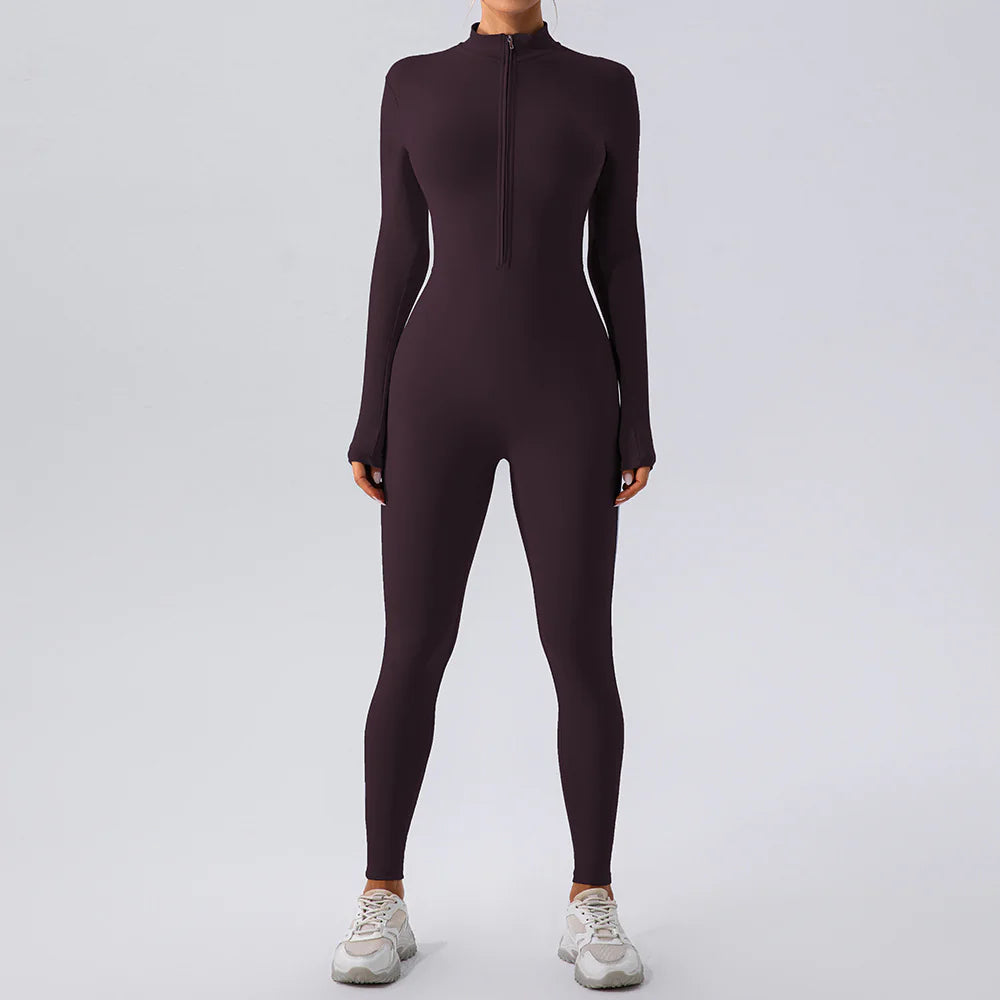 Fleece-Lined Yoga Jumpsuit WEM Support (www.WEM.support)